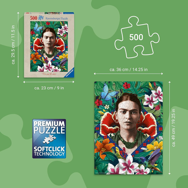 RAVENSBURGER 500 EL. FRIDA KAHLO BLOOMING FANTASY (PUZZLE)