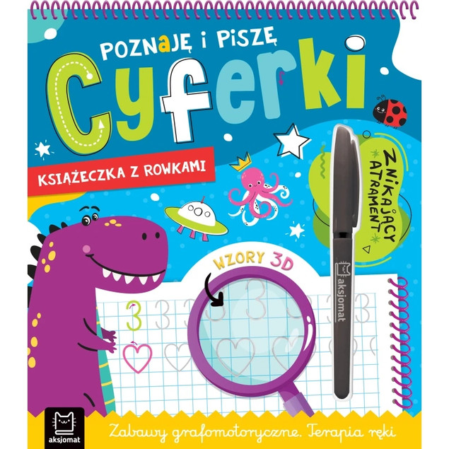 Zestaw 3 książeczek z rowkami – Literki, Cyferki i Szlaczki