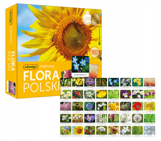 Memory FLORA POLSKI Gra Pamięciowa Dla Dzieci Pamięć 5+ Adamigo 7851