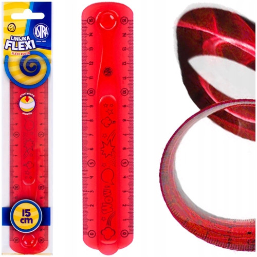 Linijka szkolna elastyczna Flexi 15 cm Astra