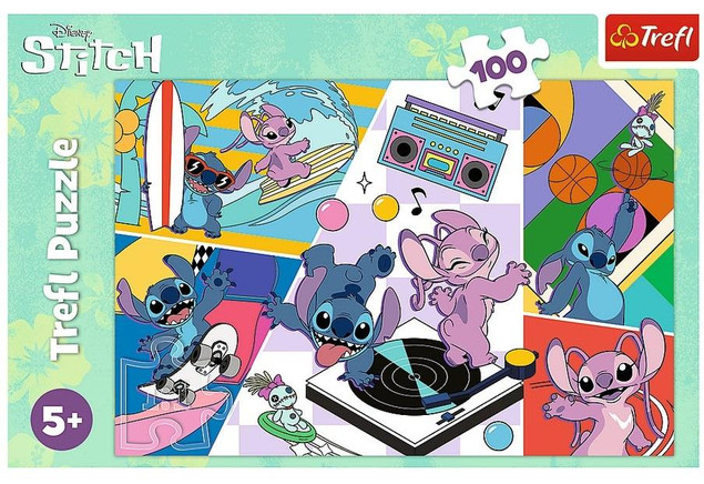 Puzzle 100 Układanka Disney LILO I STITCH Bajka Kosmita Stworek 5+ Trefl