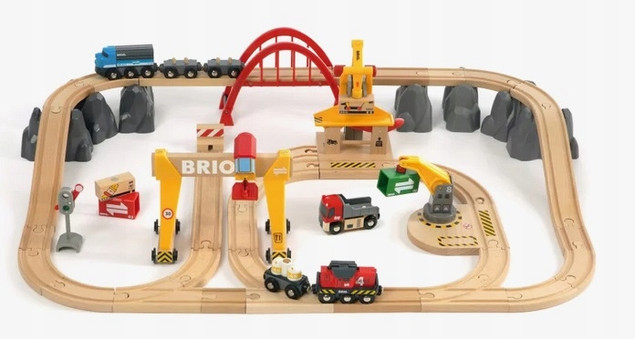 BRIO World 33097 Cargo Railway Deluxe zestaw kolejowy dla dzieci 3+