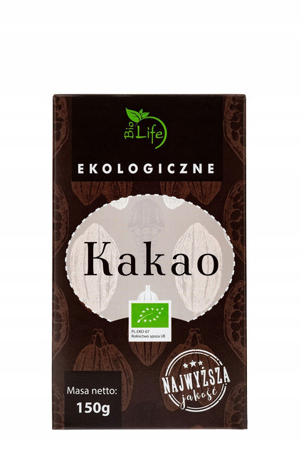 Biolife kakao 100% ciemne ekologiczne 150 g BIO