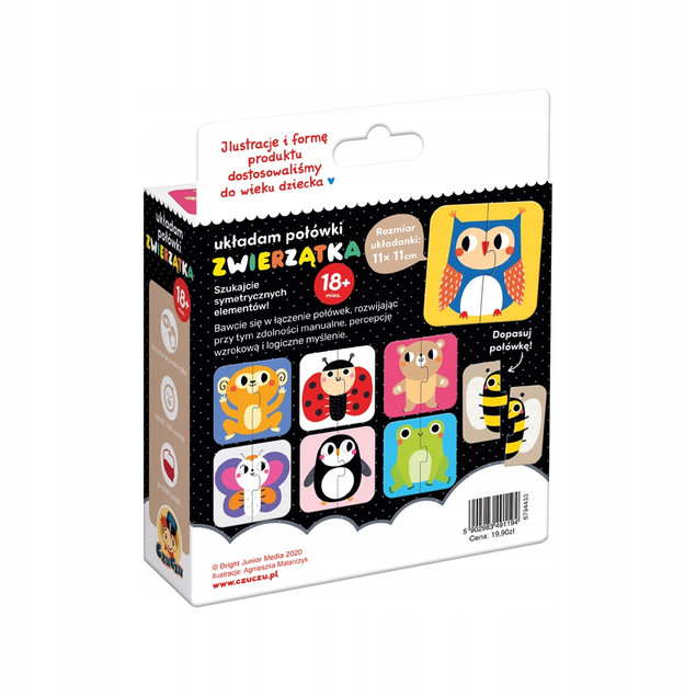 Puzzle Układam Połówki Zwierzątka