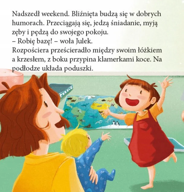 Ilustracje z książki Tosia i Julek
