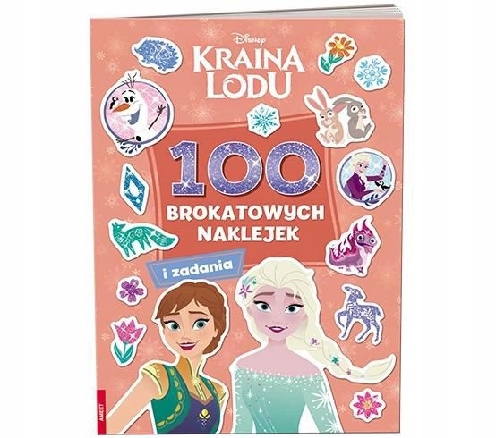 Kraina lodu 100 brokatowych naklejek NB-9109 Praca zbiorowa
