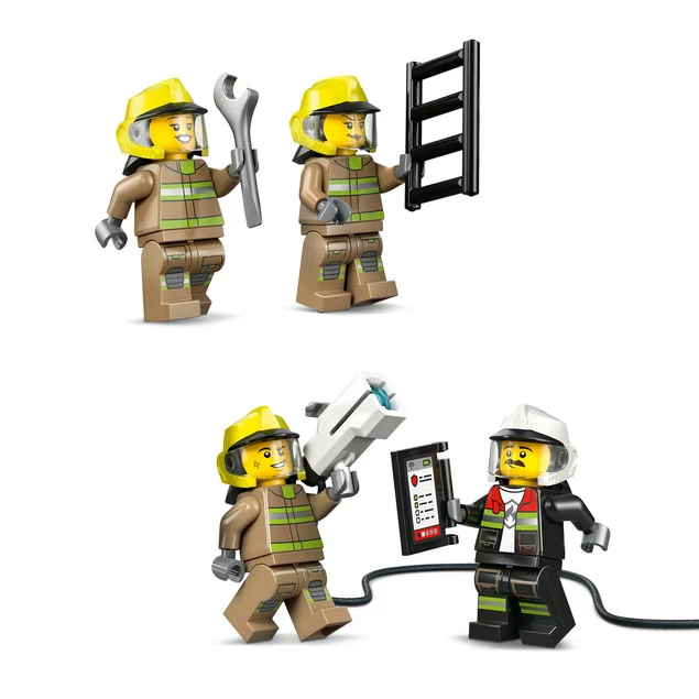 LEGO City Lotniskowy Wóz Strażacki 60499 – funkcje otwieranych schowków