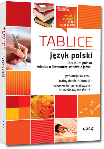 Tablice. Język polski: literatura polska, wiedza o literaturze, wiedza o języku