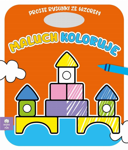 Maluch koloruje klocki – praca zbiorowa