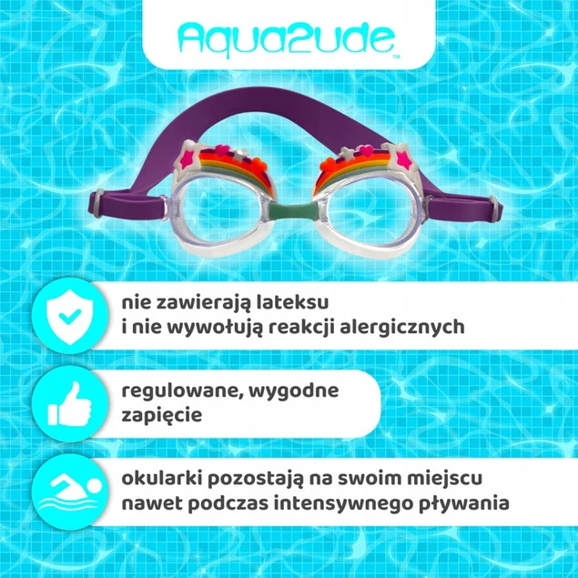 Okulary do pływania Aqua2ude, widok z boku