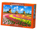 Puzzle Castorland 1000 el. Dutch Windmills Among Tulip (Holenderskie Wiatraki i Tulipany)