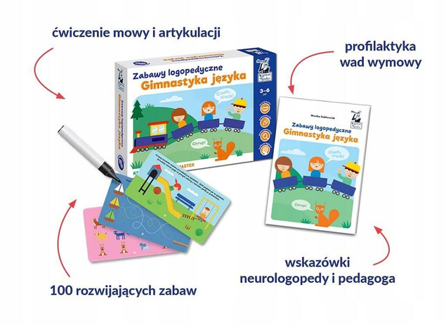 Gimnastyka Języka Zabawy Logopedyczne Rozwijające Zabawy 3+ Kapitan Nauka