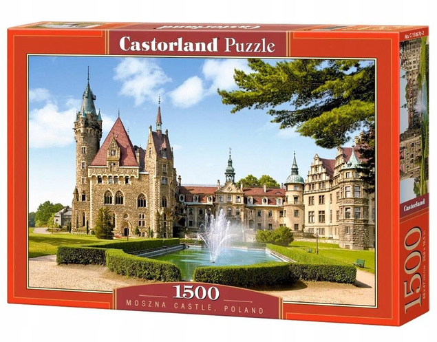 Puzzle 1500 Układanka Widok ZAMEK Moszna Ogród Park 9+ Castor