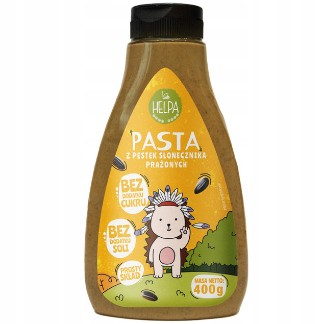 Pasta z pestek słonecznika prażonych 400 g HELPA 100% pestek