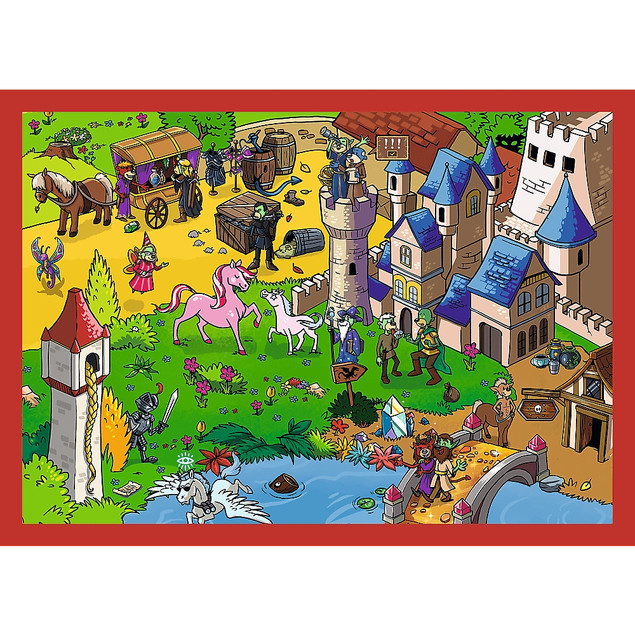 Puzzle 4w1 Podróże Treflików TREFL