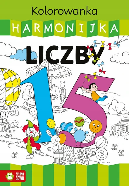 Kolorowanka harmonijka. Liczby Justyna Zalewska_1