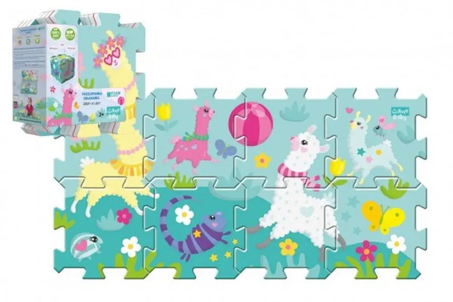Puzzle Piankowe Gramy w Lamy Mata 8 Elementów Trefl 2+