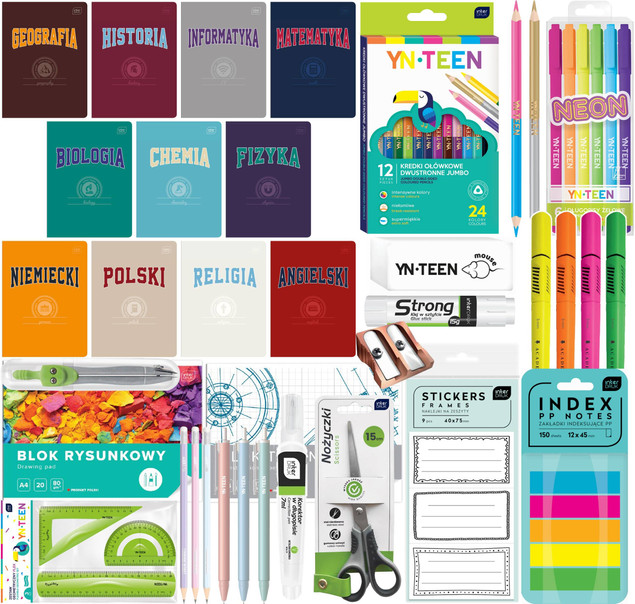 Wyprawka Szkolna Zestaw Do Szkoły 31 Elementów XXL Interdruk