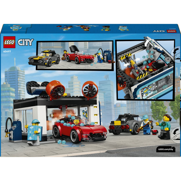 LEGO City 60497 Automatyczna Myjnia Samochodowa z Autami