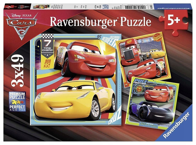 Puzzle Ravensburger 24 elementów Puzzle 4w1 Auta 3
