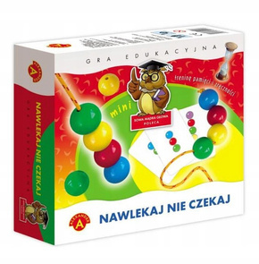 Nawlekaj, Nie Czekaj Mini Gra Edukacyjna Manualna 3+ Alexander 0413