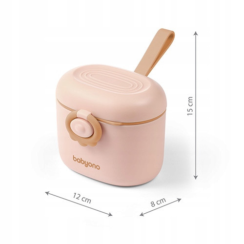 BABYONO PRZENOŚNY POJEMNIK NA MLEKO W PROSZKU LUB PRZEKĄSKI 240ml 1544/02