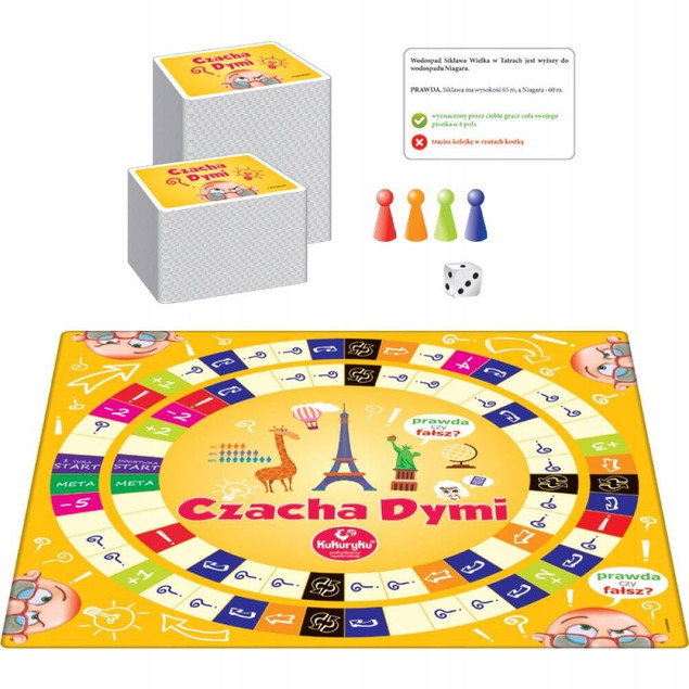 Czacha Dymi – rodzinna gra planszowa dla dzieci 8+ | Kukuryku