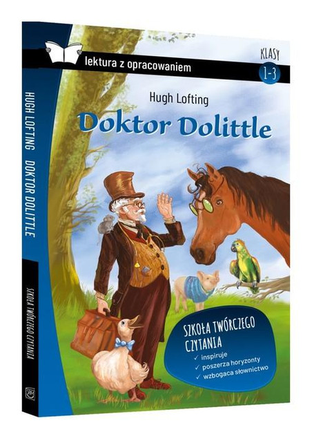 Doktor Dolittle i Jego Zwierzęta Z Opracowaniem Lektura Hugh Lofting SBM