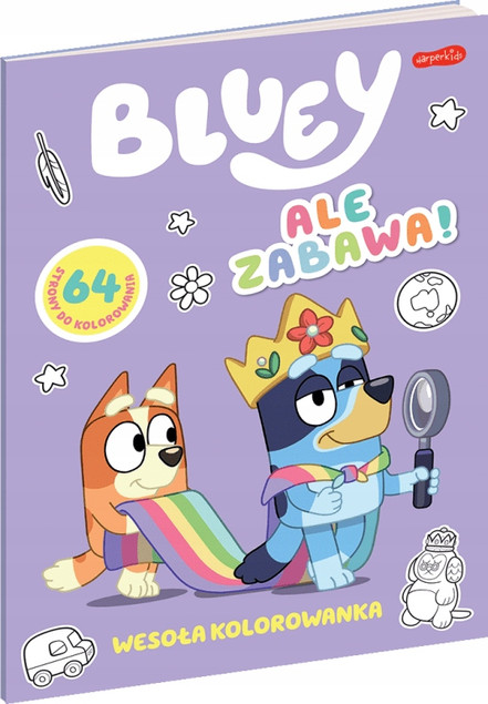 Bluey Ale Zabawa Wesoła Kolorowanka 3+ HarperKids