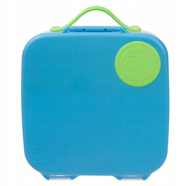 Lunchbox, śniadaniówka do szkoły, pracy, przegródki, wkład chłodzący, 2l, Ocean Breeze, b.box
