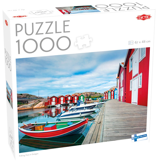 Puzzle Tactic 1000 Fishing Huts in Smogen Wędkarskie Chaty
