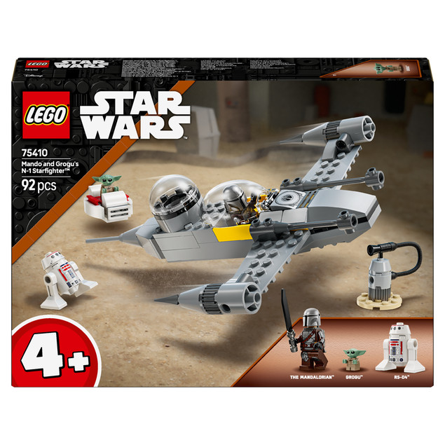 LEGO Star Wars Myśliwiec N-1 Mando i Grogu (75410) | Zestaw dla Dzieci 4+