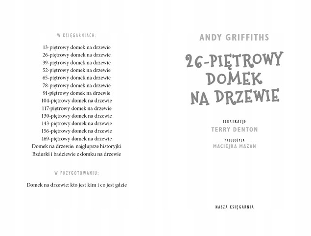 26-piętrowy Domek na drzewie Andy Griffiths (Tom 2) - Książka dla dzieci