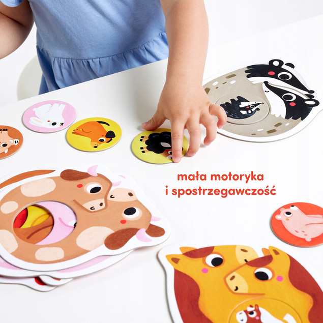 CzuCzu Pierwsze Puzzle Rodzinki dla Dzieci 15m+ | Układanka Rozwojowa