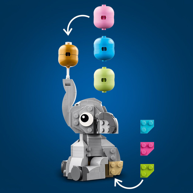 LEGO Iconic 40814 Słoniątko na Niebie – Prezent dla Rodziców i na Baby Shower