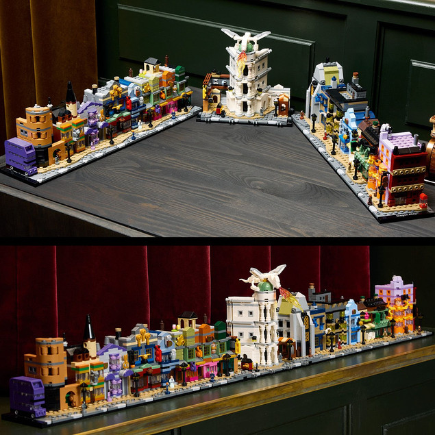LEGO Harry Potter 76444 Sklepy na Ulicy Pokątnej Mikroskala Kolekcjonerska