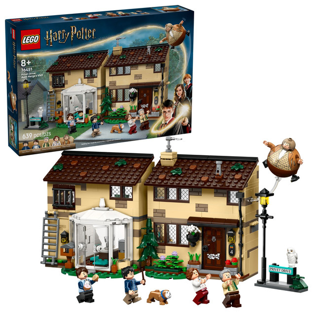 Zestaw LEGO Harry Potter 76451 Privet Drive: Wizyta Ciotki Marge 8+