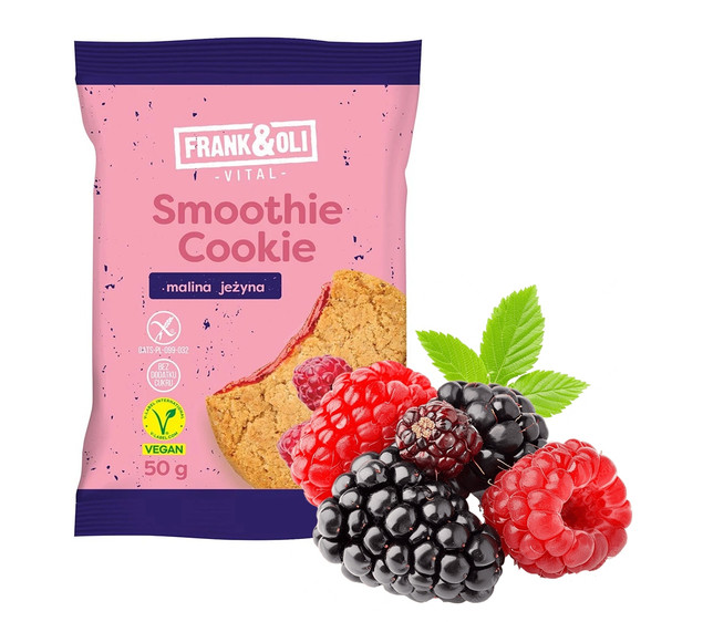Ciastko Owsiane Smoothie Malina i Jeżyna