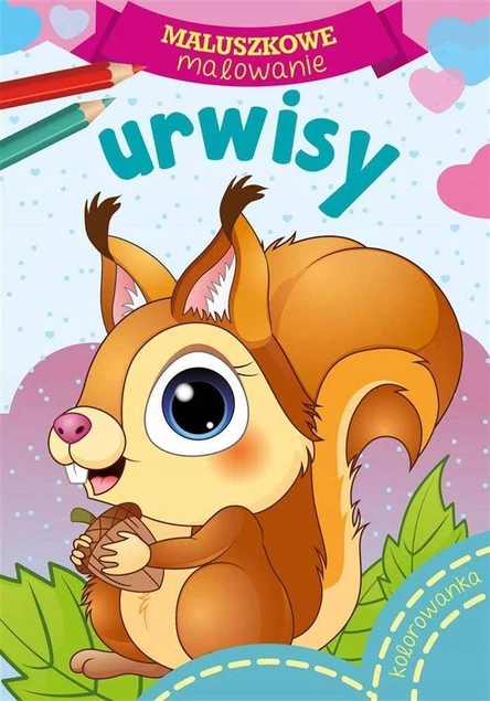 MALOWANKI KOLOROWANKI Z NAKLEJKAMI MALUSZKOWE MALOWANIE URWIZY