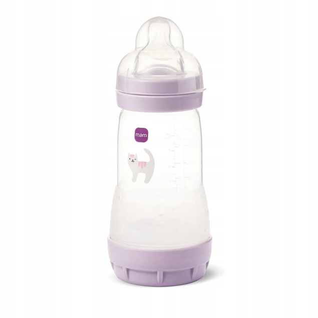 MAM BABY Antykolkowa BUTELKA ANTI COLIC Perfect Start 260 ml + Smoczek 2m+