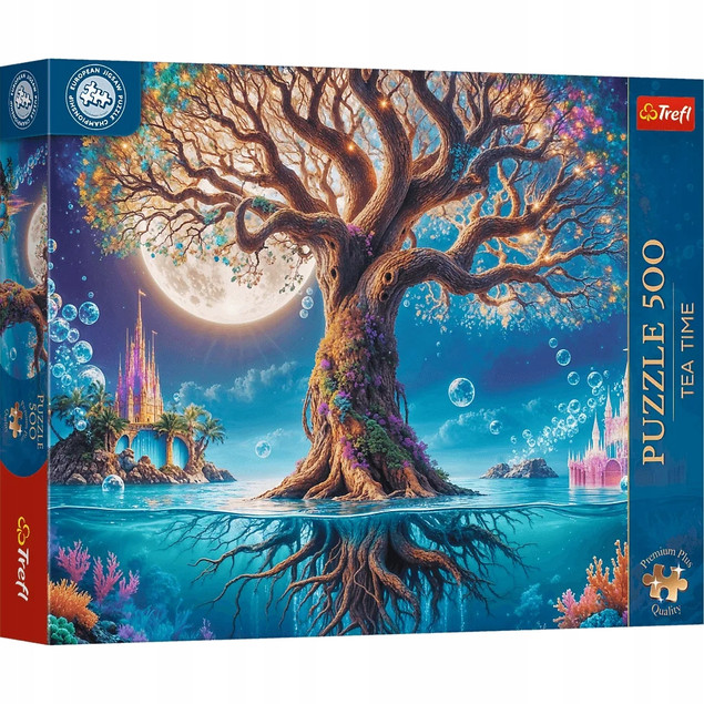 Puzzle Trefl 500 el. Premium Plus Quality Mistrzostwa Europy: Tea Time Magiczne Drzewo