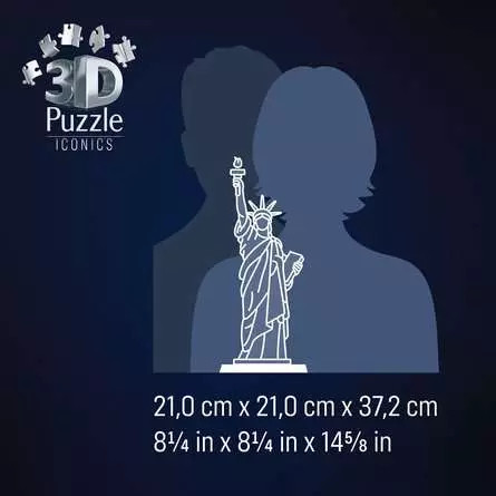 Puzzle 3D Iconics Statua Wolności Ravensburger