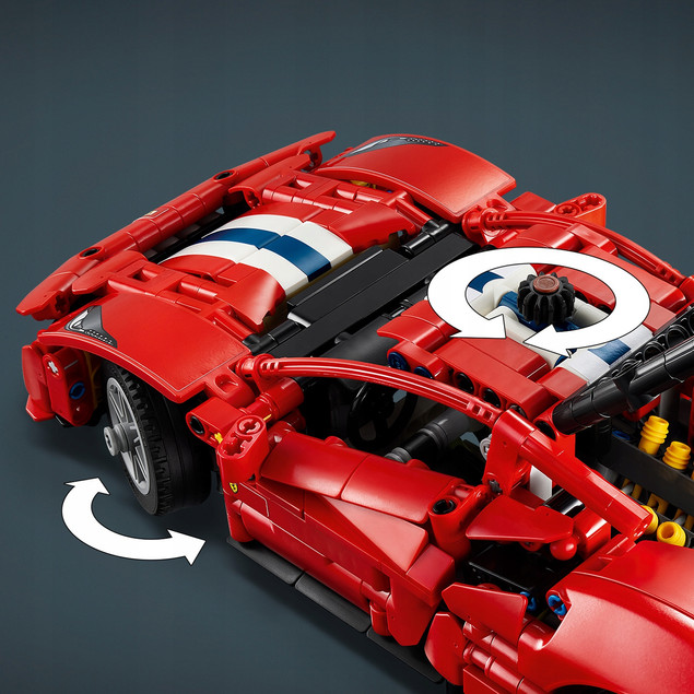 LEGO Technic 42235 Ferrari 488 Pista – model samochodu 882 elementy, 9+