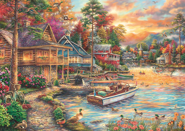 Puzzle 1000 el. Schmidt Spiele Domek na wakacje Chuck Pinson Premium Quality