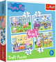 Puzzle 4w1 Układanka Dla Dzieci Świnka Peppa 3+ Peppa Pig Trefl 34359