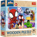 Puzzle Trefl 24 elementów Odważny Spidey i przyjaciele