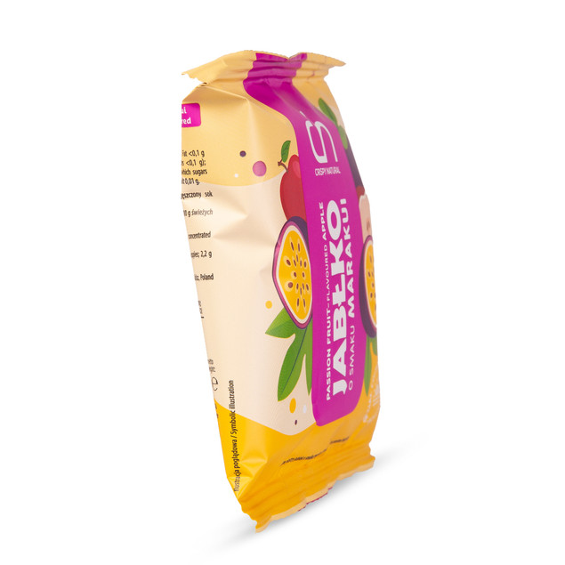 Crispy Natural chipsy jabłko suszone o smaku marakui 18 g