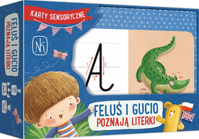 Feluś I Gucio Poznają Literki Karty Sensoryczne Nauka Pisania 3+ NK
