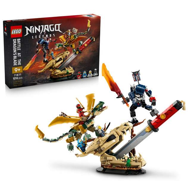 LEGO NINJAGO 71871 Bitwa o Smocze Ostrze – Zestaw 1016 el.