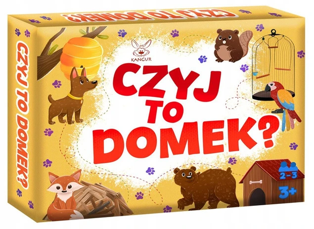 Gra Czyj to domek? Kangur - dopasuj zwierzęta do ich domków